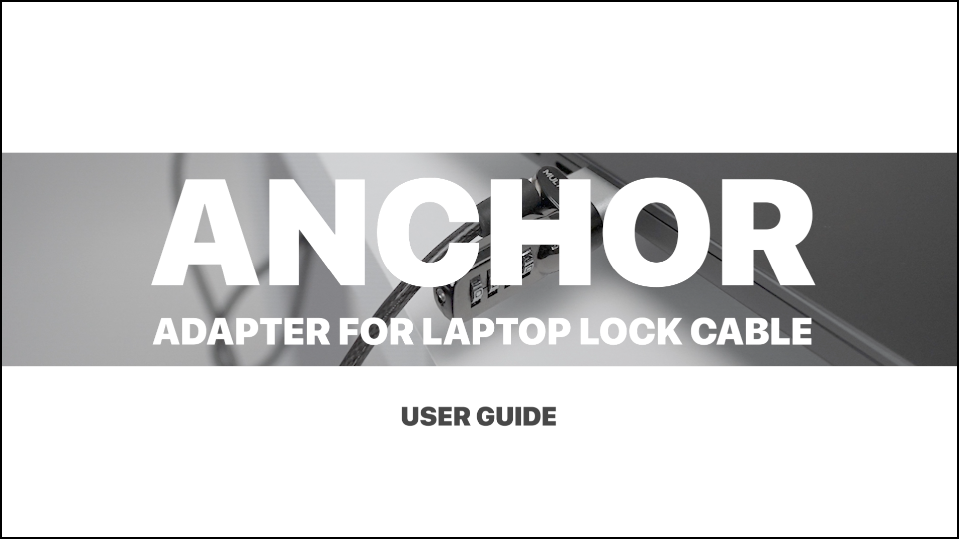 Load video: Anchor Adapter for Laptop Security Lock